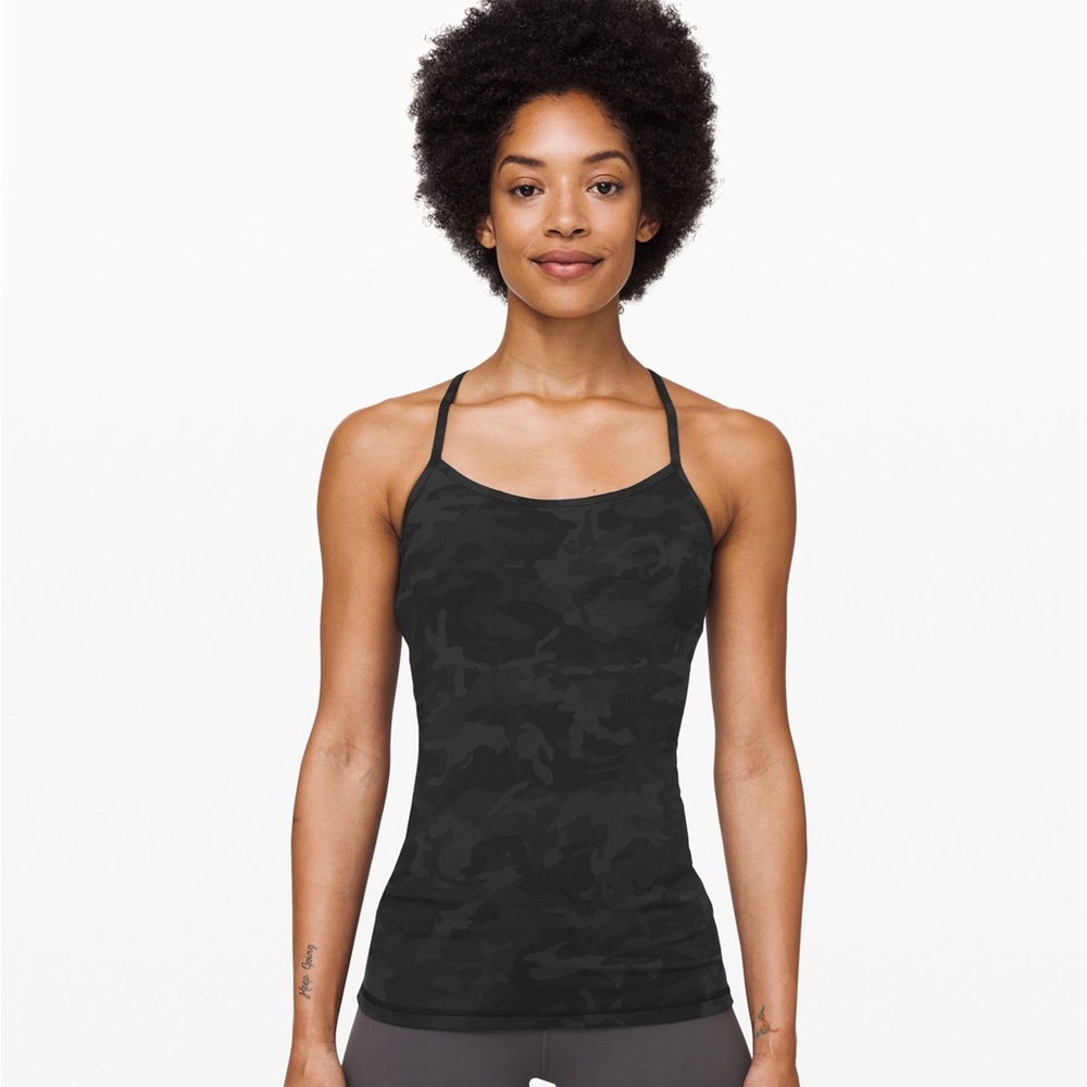 Lululemon Grey Camo Free to be Tank